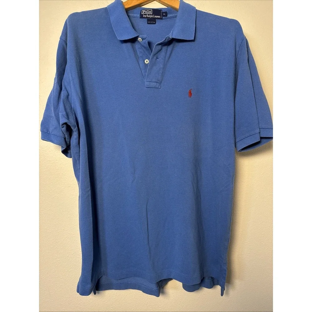 Lot of 3 Polo‎ Ralph Lauren Classic Fit Solid Short Sleeve Polo Shirts XL Cotton